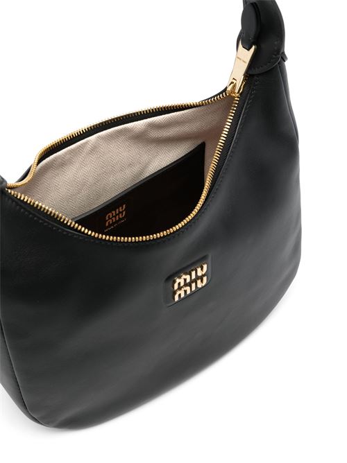 Leather logo lettering bag Miu Miu | 5BC1772CRMF0002